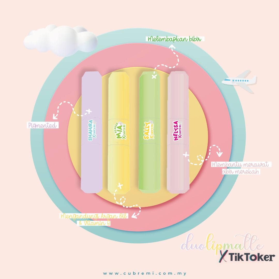 CUBREMI – CUBREMI  X TIKTOKERS DUO LIPMATTE 1.0 CUBREMI - CUBREMI  X TIKTOKERS DUO LIPMATTE 1.0