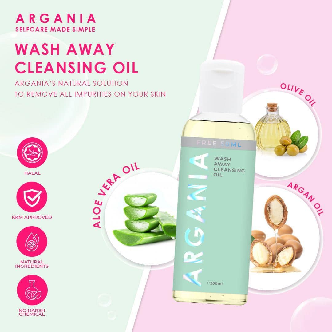 BELLA PARK – ARGANIA WASH AWAY CLEANSING OIL SAIZ BESAR BELLA PARK - ARGANIA WASH AWAY CLEANSING OIL SAIZ BESAR