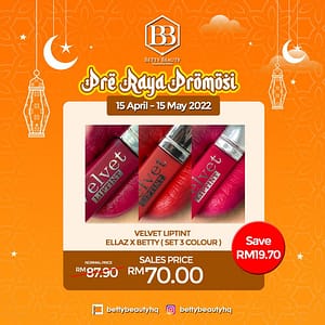 BETTY BEAUTY - COMBO 3PCS VELVET LIPTINT X MUA BELLAZ