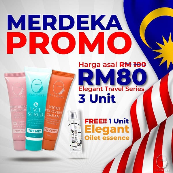 ELEGANT TRY ME - COMBO 3 PCS  FREE OILET ESSENCE