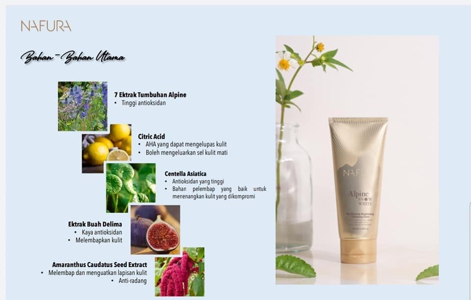 NAFURA – ALPINE SNOW WHITE CLEANSING FOAM NAFURA - ALPINE SNOW WHITE CLEANSING FOAM