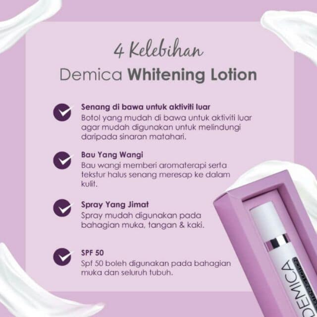 DEMICA WHITENING LOTION PEK BESAR DEMICA WHITENING LOTION PEK BESAR