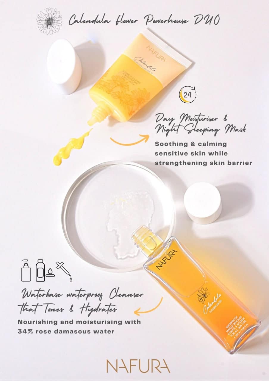 NAFURA - CALENDULA REAL FLOWER CLEANSING WATER NAFURA - CALENDULA REAL FLOWER CLEANSING WATER