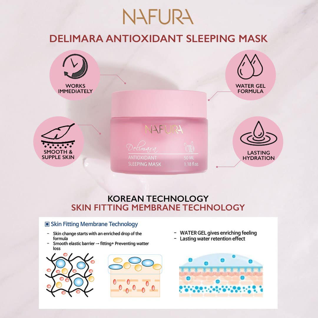 NAFURA - DELIMARA ANTIOXIDANT SLEEPING MASK NAFURA - DELIMARA ANTIOXIDANT SLEEPING MASK