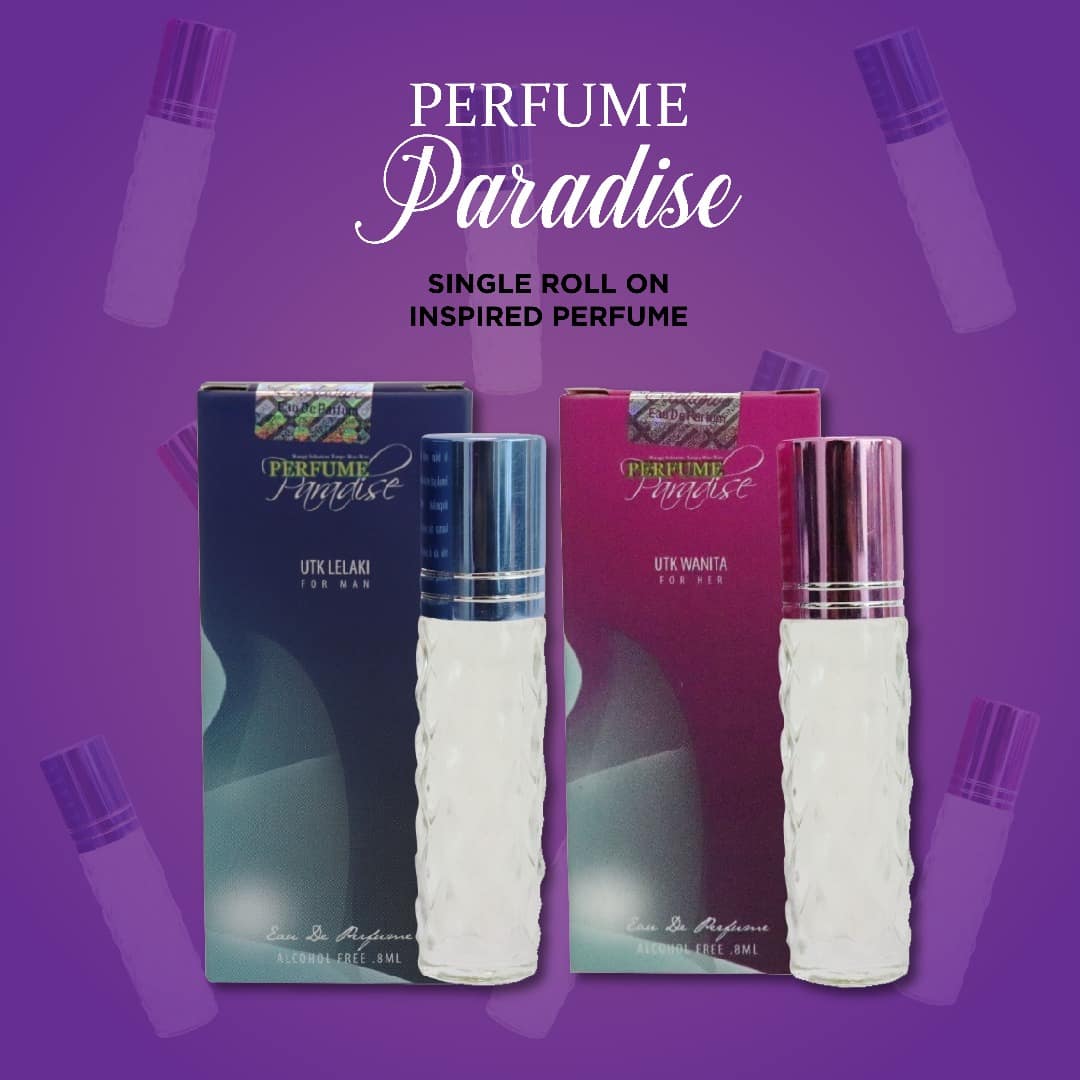 PERFUME PARADISE SINGLE ROLL-ON 8 ML PERFUME PARADISE SINGLE ROLL-ON 8 ML